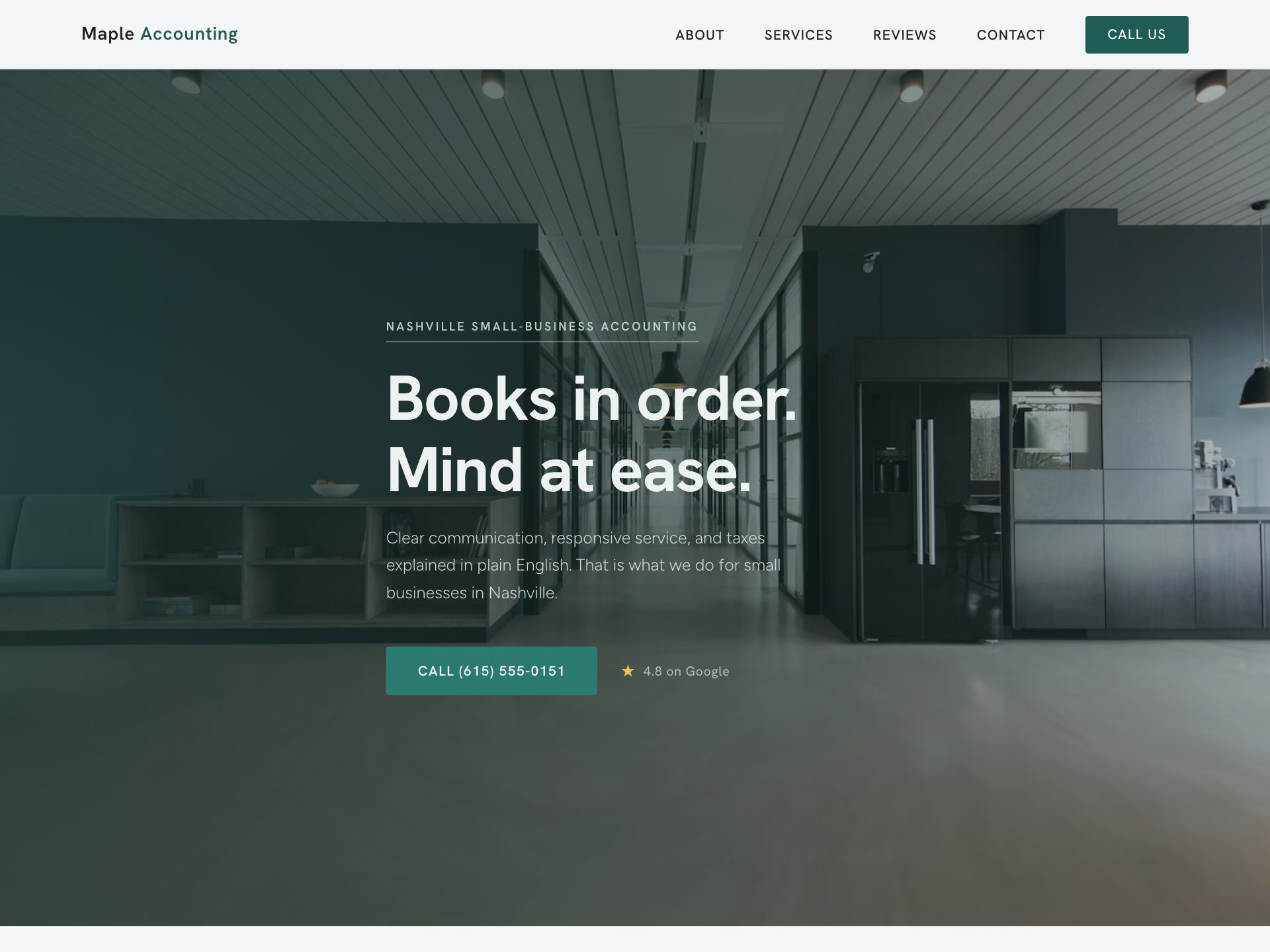Maple Accounting — a website Styka generated for a accounting business